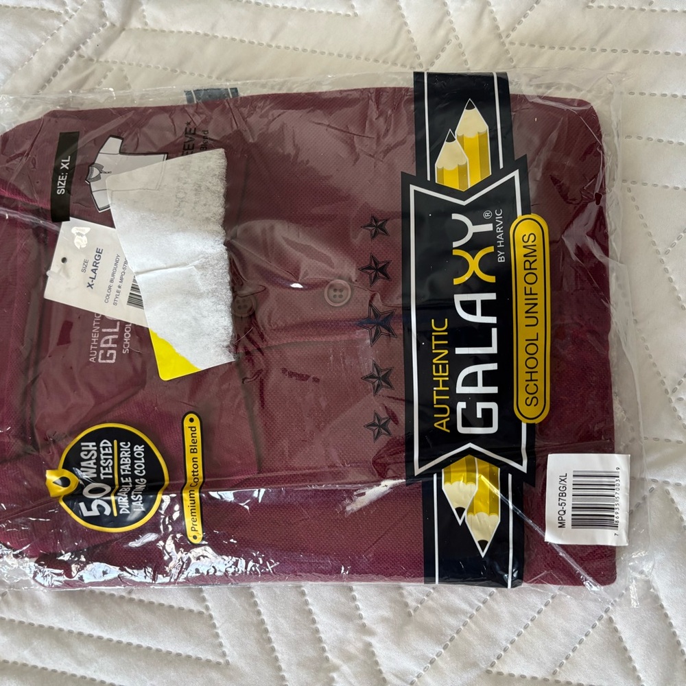 Galaxy Maroon School Uniform Shirt